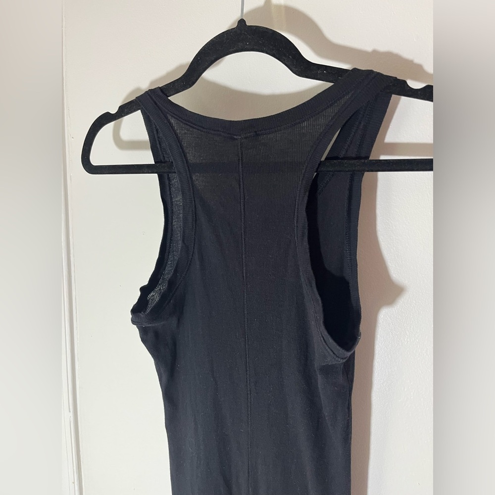Splendid Black Sleeveless Ribbed Maxi Dress - Picture 7 of 9